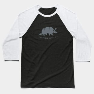 Armadillo armored potato. Funny animals, minimal design with dark ink Baseball T-Shirt